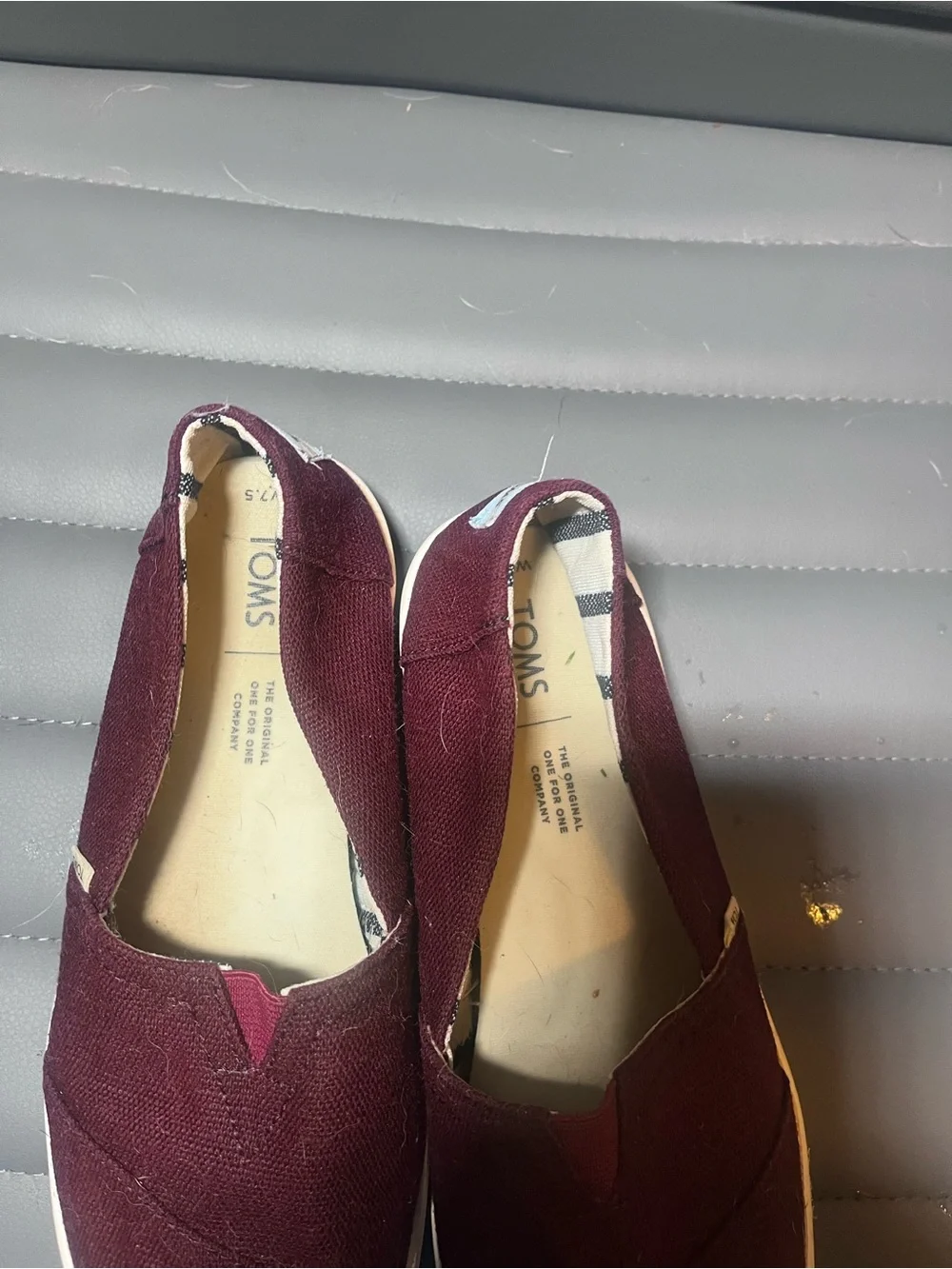 TOMS Women’s Classic Slip-On Shoes - Burgundy